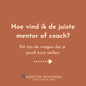 Hoe vind je de juiste mentor of coach?